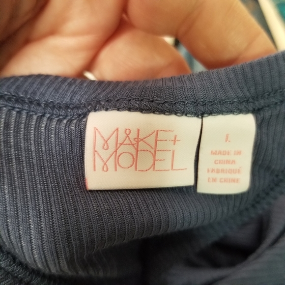 Make + Model ribbed crew neckline  tank top - Picture 4 of 5